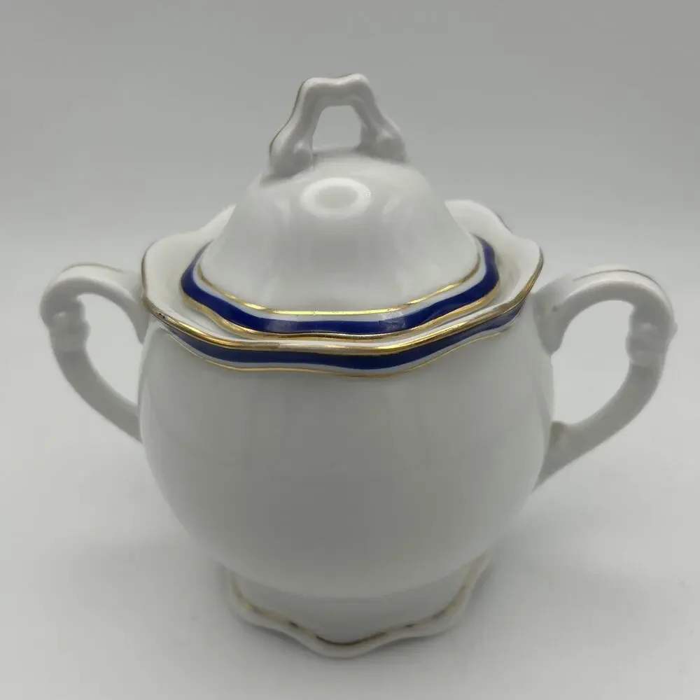 Pirkenhammer Sugar Bowl. From Czechoslovakia. Porcelain.